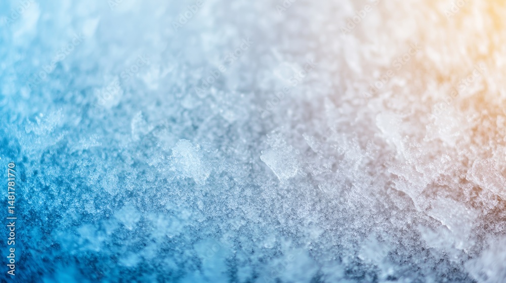 Leinwandbilder intricate frost patterns form a beautiful design on a glass surface, softly illuminated by natural l