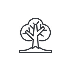 Single Tree line icon