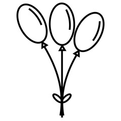 Outline Birthday Element