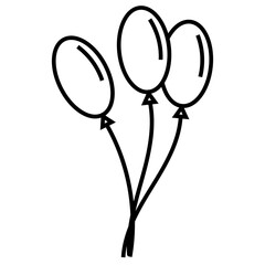 Outline Birthday Element