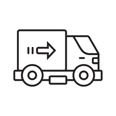 Fototapeta premium delivery truck line