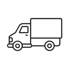 Fototapeta premium delivery truck line