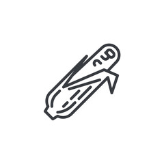 Corn cobs line icon