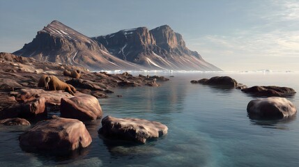 Remote Arctic Island Hosts Walruses