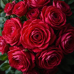 Obraz premium bouquet of red roses