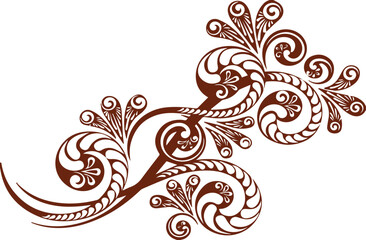 Beautiful flower art and mandala vector design