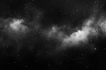 Naklejka premium Starry night sky, ethereal nebulae