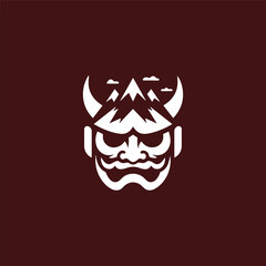 Mountains oni mask logo
