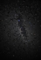Fototapeta premium Myriad stars glimmer, inky black backdrop Cosmic dust, distant galaxies , galaxy, stellar