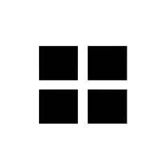 Four-square block icon arranged in a grid layout representing UI dashboard, menu tiles, or design interface options
