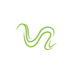 Obraz premium green organic wind