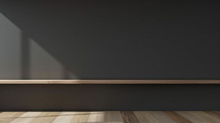Obraz premium Modern Minimalist Wall Shelf Interior