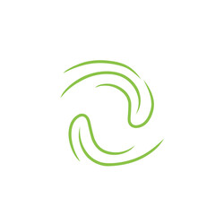 Obraz premium green organic wind