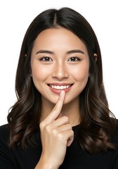 Fototapeta premium Photo Portrait of Young Asian Woman with Soft Smile