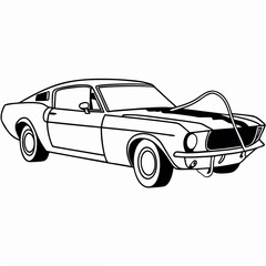 Fototapeta premium Concept car Vector Art