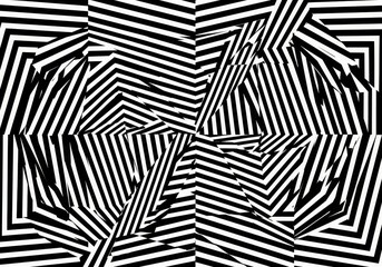 Abstract Background Black and White Geometric Pattern