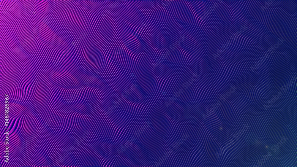 Poster abstract neon wavy lines flowing across the image creating a dynamic background suitable for designs