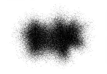 Fototapeta premium Abstract Background Black Scattered Particles On White