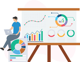 Business presentation or corporate slideshow, pitch deck or investor presentation, visual storytelling or slide design, executive summary or business overview, key metrics or performance indicators, d