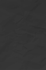 Black clean crumpled paper