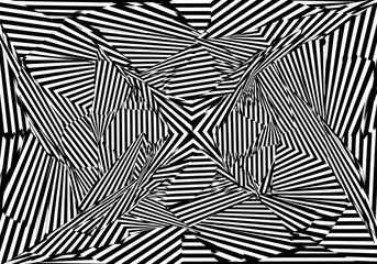 Abstract Background Black White Lines Pattern Geometric Design