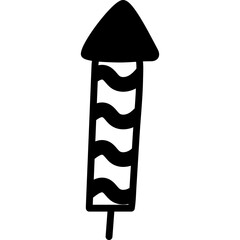 Hand Drawn Birthday Firecracker Ornament