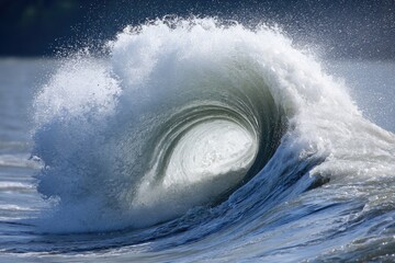 Turbulent Wave Encapsulates Nature's Raw Power