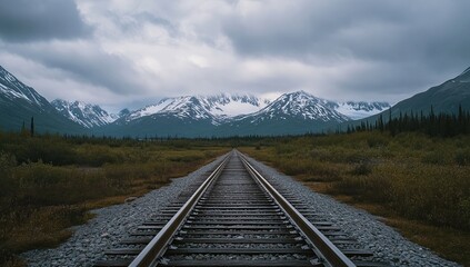 Fototapeta premium Mountain Railroad
