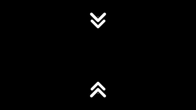 Up and Down Arrow Animation Looping Directional Motion Graphic
