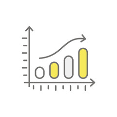 Progress icon vector stock illustration