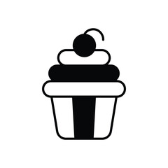 Cupcake Vector icon