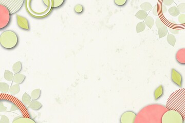 Minimalist abstract background with circles and geometric shapes in soft pastel tones, ideal for backgrounds, banners or creative projects.