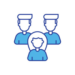 Team icon vector stock illustration