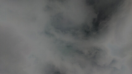 White Clouds on Black Sky – Calming Natural Sky Scene for Design