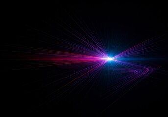 Abstract Background Colorful Light Trails on Black