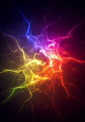 Abstract Background Colorful Vibrant Energy