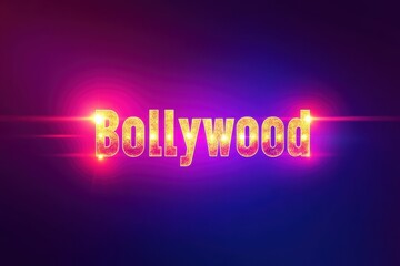 Graphic layout showcasing vibrant Bollywood theme for advertising campaigns and promotions