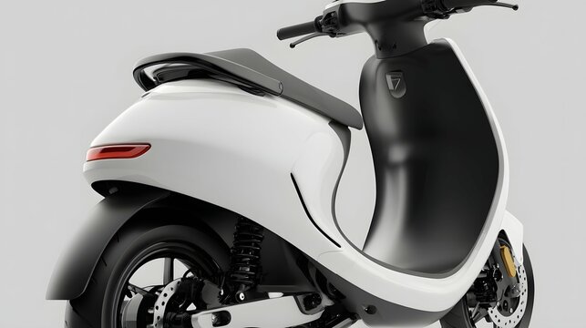 Cool moped panel mockup with personalized style and sharp details for branding.