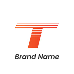Initial letter T logo design or alphabet logo design symbol