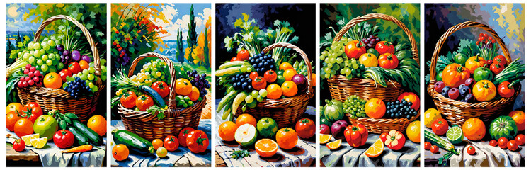 Sunny Garden Path: A Colorful Journey Through Blooming Flowers. The image shows a vibrant and colorful garden on a sunny day. A winding stone pathway leads through lush flowerbeds filled with a variet