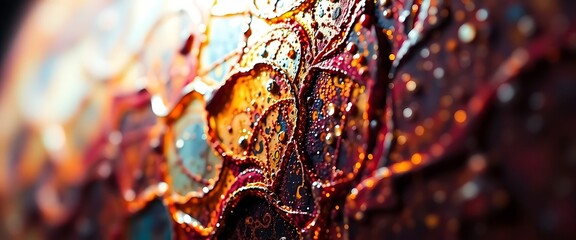 Fototapeta premium close up of a clock with drops of water on it