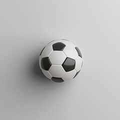 Obraz premium Soccer ball on a plain background