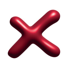 Obraz premium 3d cross mark clipart Single element for design