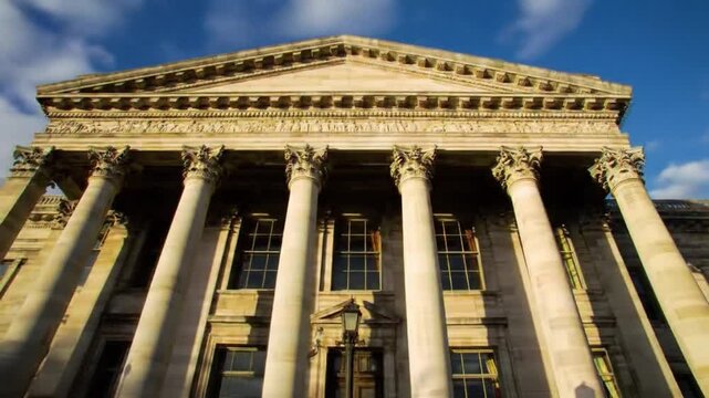 Neoclassical government building with columns