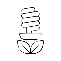 Visually appealing hand drawn style icon of energy saver