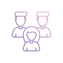 Team icon vector stock illustration