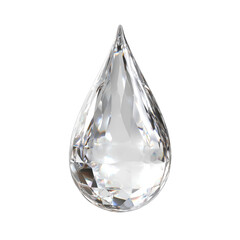 Radiant Water Drop - Exquisite Crystal , isolated on white background png