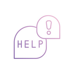 Help icon vector stock illustration