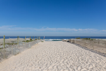 Sea view from beach path