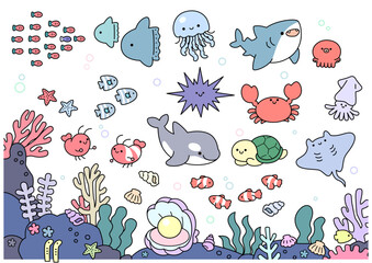 海の生き物たち